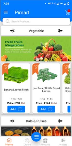 grocery mobile app development